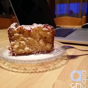 FETTA TORTA IMPIATTATA CON ZUCCHERO A VELO